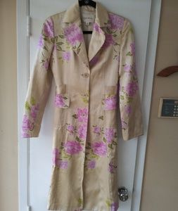 Banana Republic Silk Floral Coat